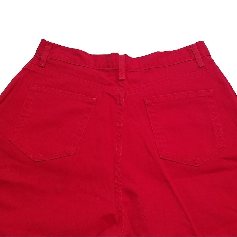 Vintage 70s Faded Glory Red High Rise Denim Shorts - image 6